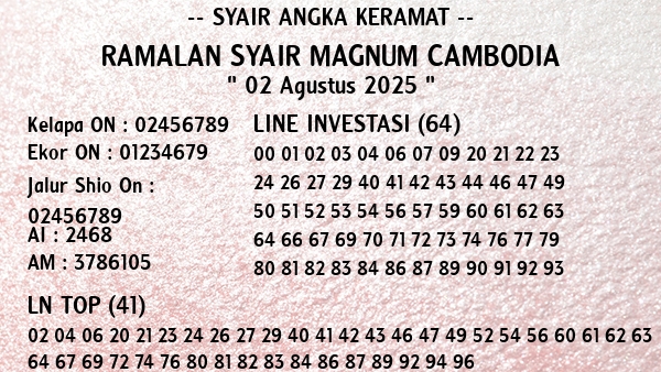 Prediksi Magnum Cambodia