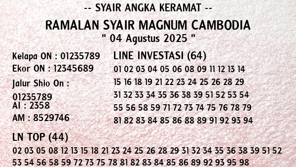 Prediksi Magnum Cambodia