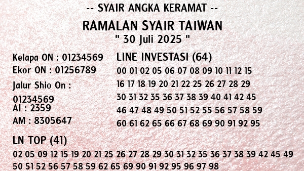 Prediksi Taiwan